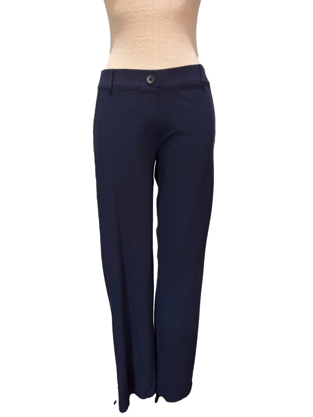 Betabrand sz Large long navy blue pull on stretch pants